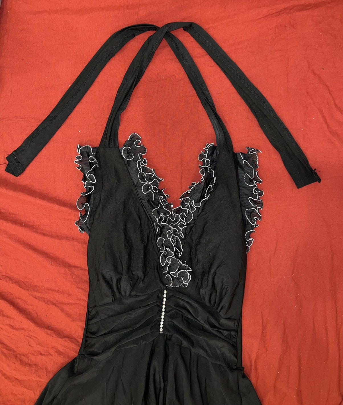 Japanese Brand Halter neck vampire long dress ❤️‍🔥🧛🏻‍♀️ Size S / US 4 / IT 40 - 5 Thumbnail