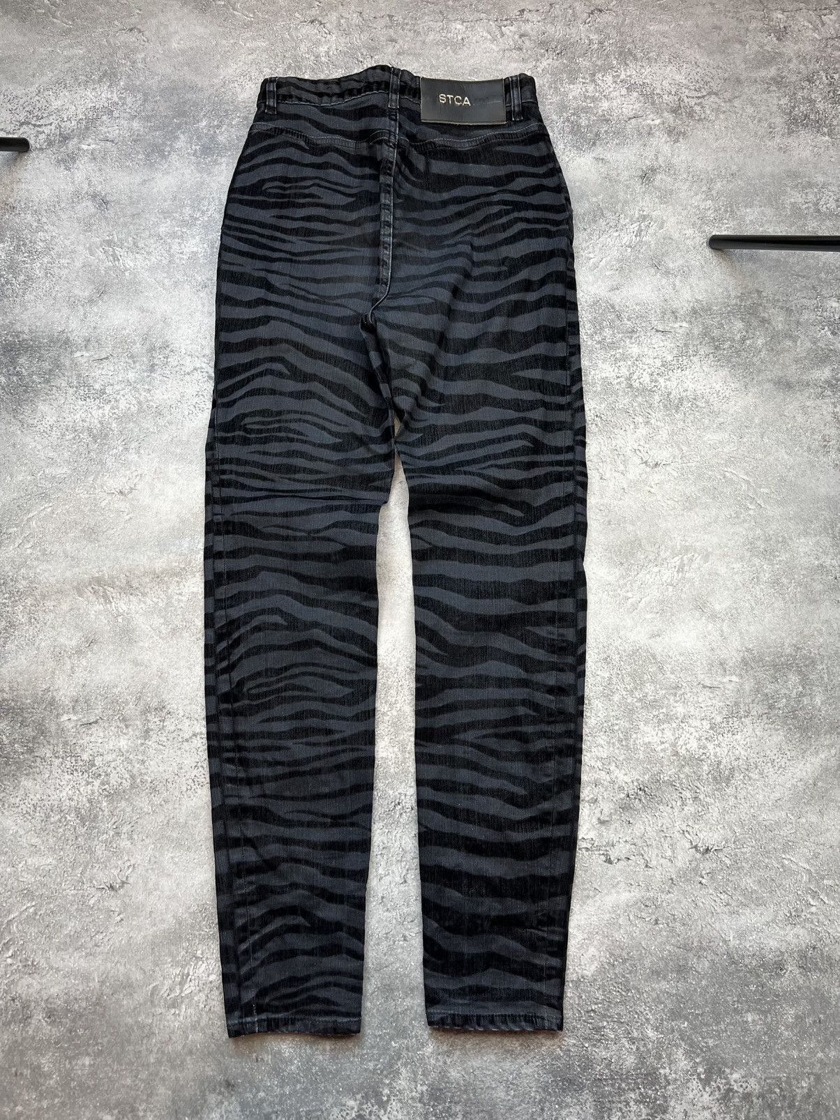 Just Cavalli Just Cavalli Black Striped Pants Womens Zebra Designer Size 27" / US 4 / IT 40 - 3 Thumbnail