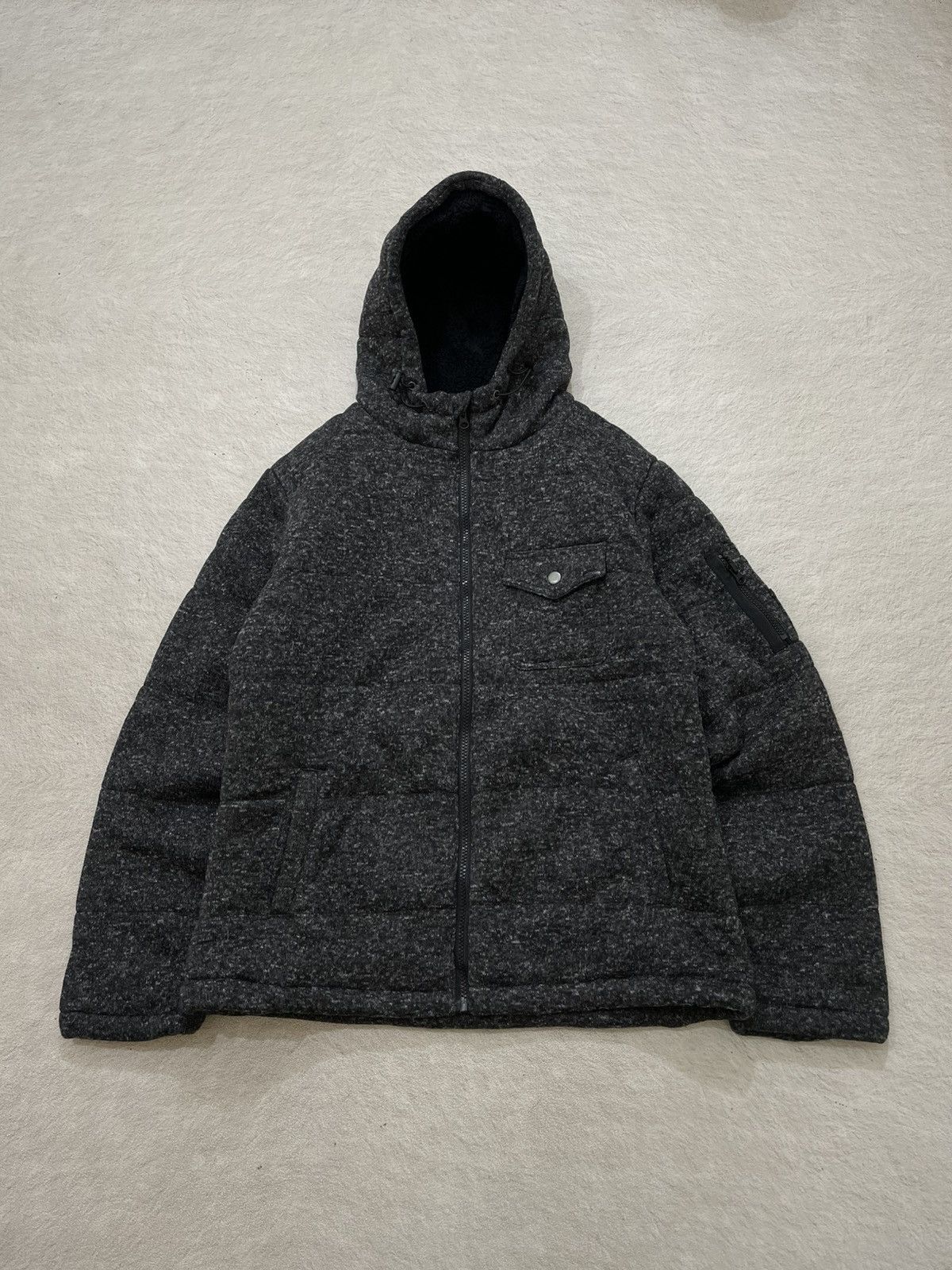 14th Addiction 2000s Japan Shearling Hooded Colar Jacket Black Y2K Size US L / EU 52-54 / 3 - 1 Thumbnail
