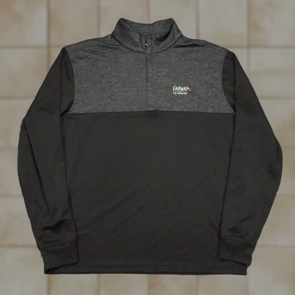 Footjoy FootJoy Pullover Mens L Gray Quarter Zip Performance Golf Fairway To Heaven Size US L / EU 52-54 / 3 - 1 Thumbnail