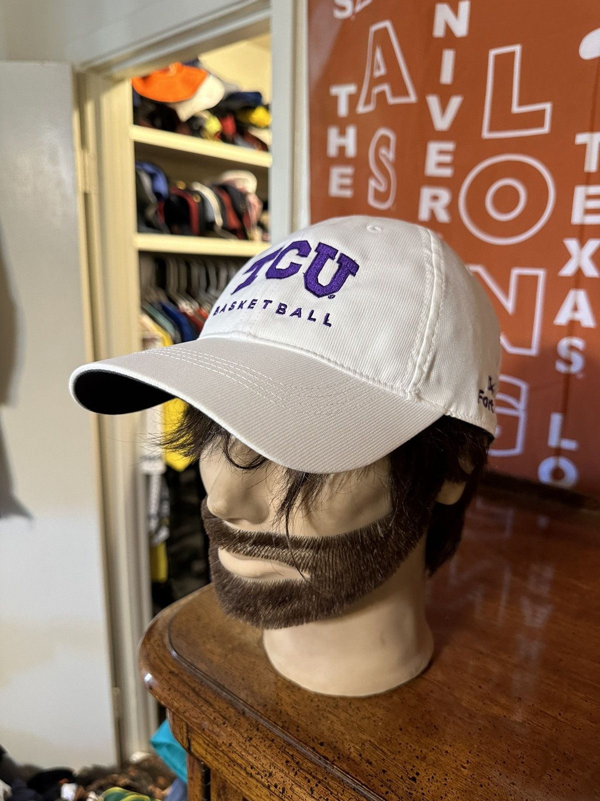 Nike × Vintage Vintage Nike NCAA TCU Horned frogs “basketball” hat 00s Size ONE SIZE - 6 Thumbnail