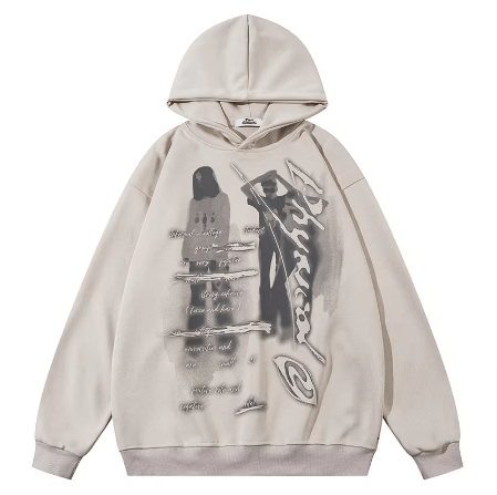 Japanese Brand × Vintage "PenFire-Beige-L" Hoodie Size US L / EU 52-54 / 3 - 1 Thumbnail