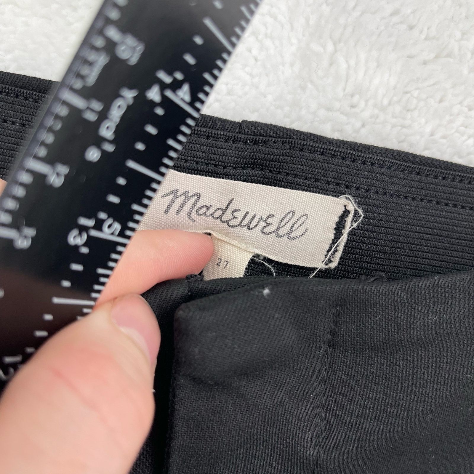 Madewell Madewell Fraser Slim Black Dress Pants 27 Business Casual Size 27" / US 4 / IT 40 - 5 Thumbnail