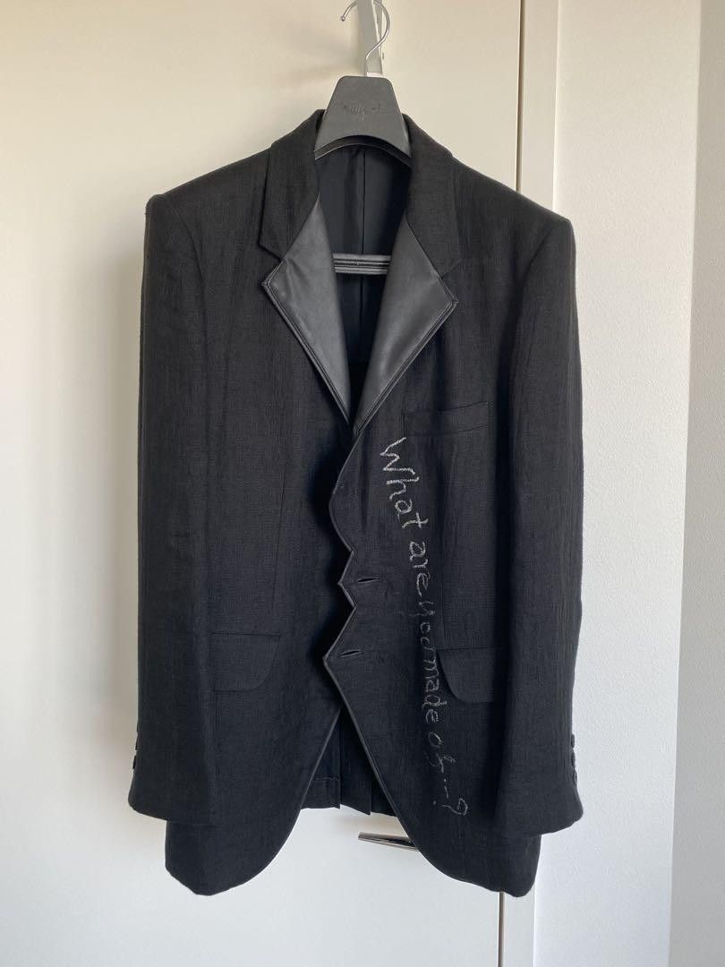 Yohji Yamamoto POUR HOMME 23ss look7 leather switching jacket HZ-J57-821 Size US M / EU 48-50 / 2 - 2 Thumbnail