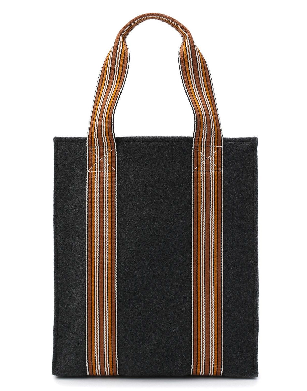 Loro Piana LORO PIANA Suitcase Stripes dark gray cashmere tote bag NWT Size ONE SIZE - 5 Thumbnail
