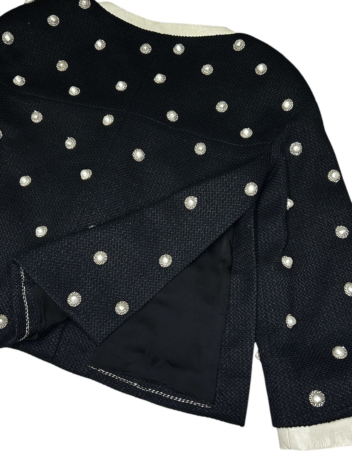 Chanel S/S 13 Pearl Embellished Tweed Jacket Size XS / US 0-2 / IT 36-38 - 15 Thumbnail
