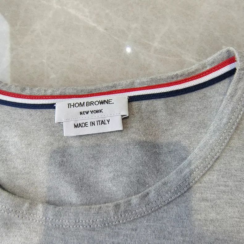 Thom Browne Thom Browne Gray round neck short sleeves Size US XS / EU 42 / 0 - 3 Thumbnail