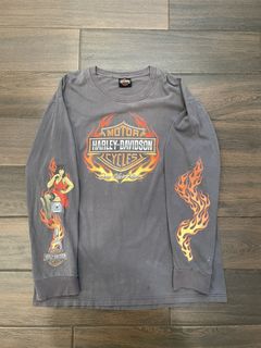 Mens Yankee HARLEY-DAVIDSON *Genuine Star* Longsleeve Shirt