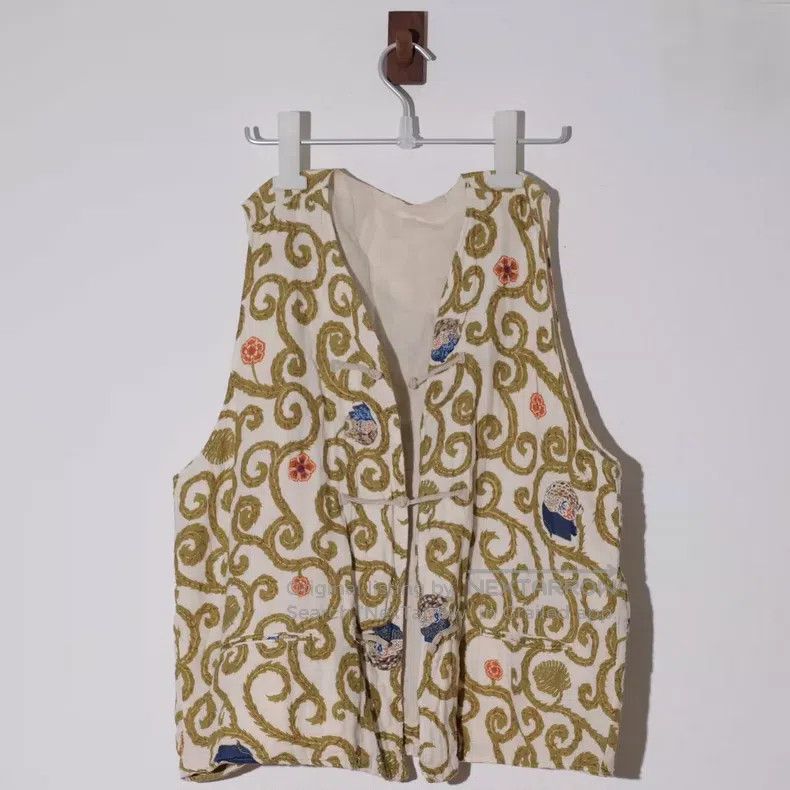 Kapital Kapital Tang grass embroidered vest Size US L / EU 52-54 / 3 - 1 Thumbnail