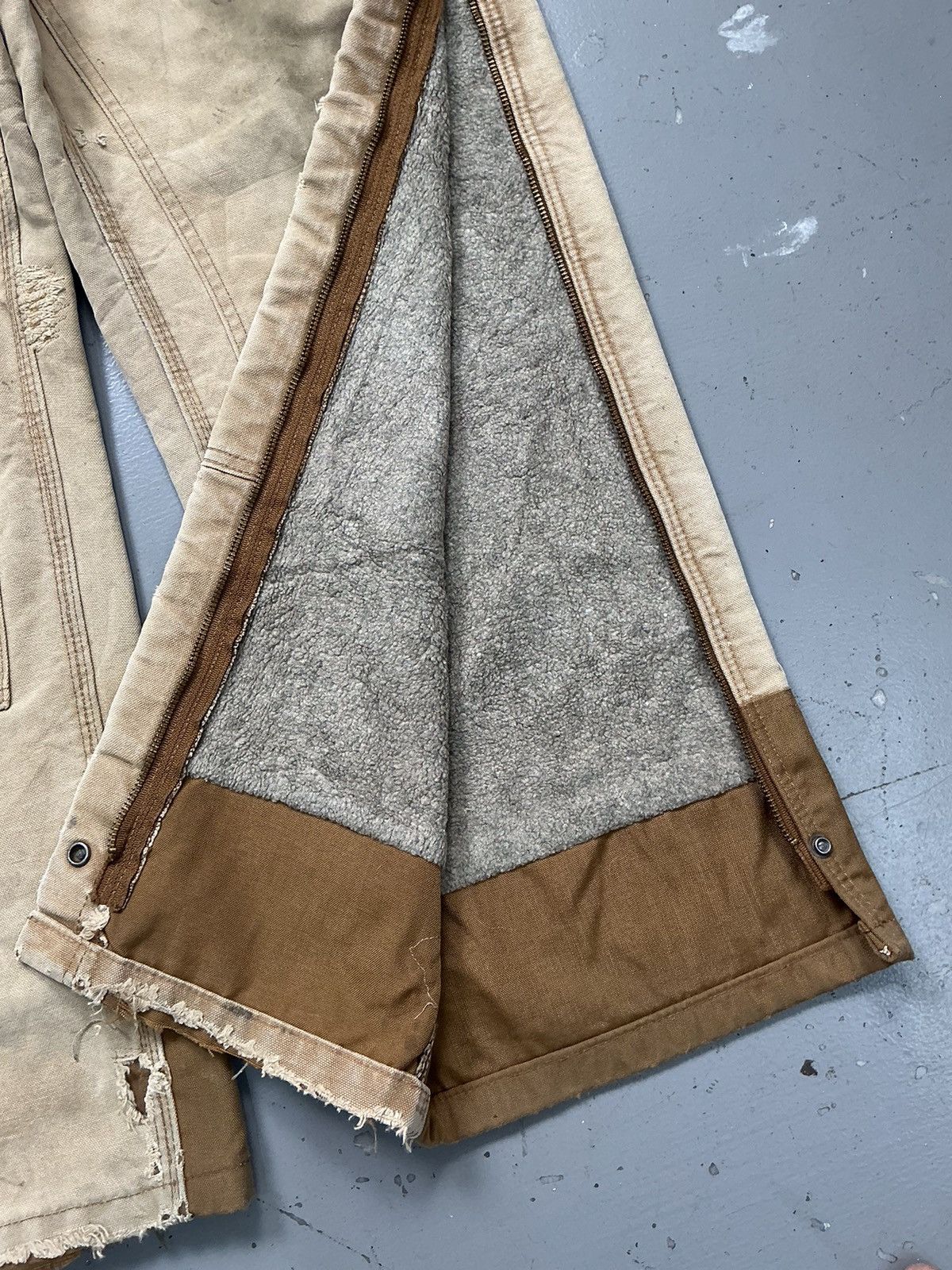 Carhartt Vintage sunfade Carhartt blanket line double knee denim Size US 34 / EU 50 - 4 Thumbnail
