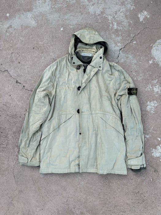 Stone Island Stone Island Vintage Jacket Raso Gommato 1990s | Grailed