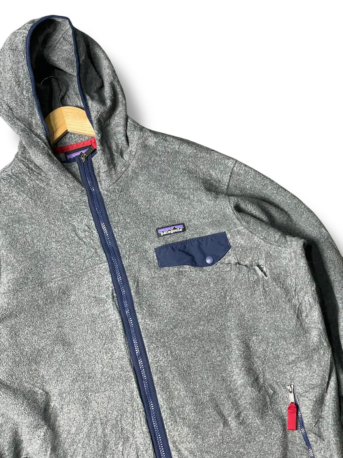 Japanese Brand × Patagonia × Vintage PATAGONIA Lightweight Synchilla Snap-T Hooded Jacket (101) Size US L / EU 52-54 / 3 - 2 Thumbnail