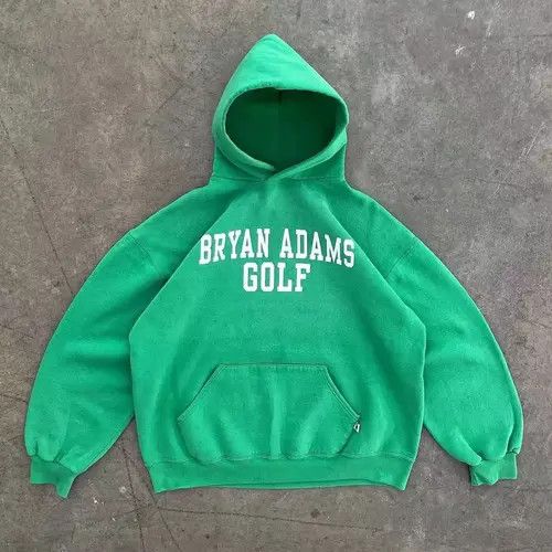 Japanese Brand Hoodie Letter print green retro loose hoodie Size US L / EU 52-54 / 3 - 1 Thumbnail