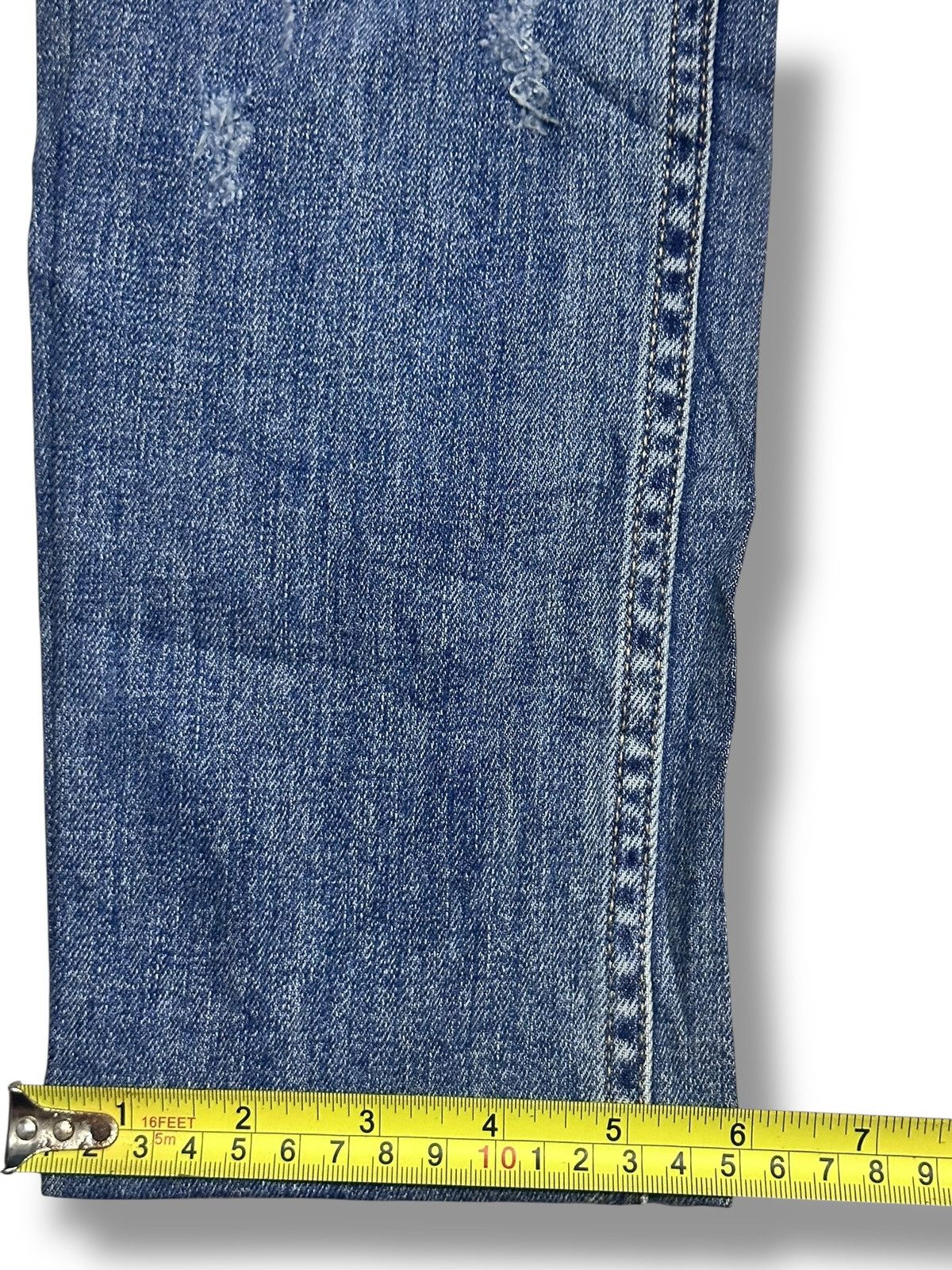 JACKROSE JACKROSE Vintage JAPAN Straight Jean Distressed & Faded Wash Size US 30 / EU 46 - 14 Thumbnail
