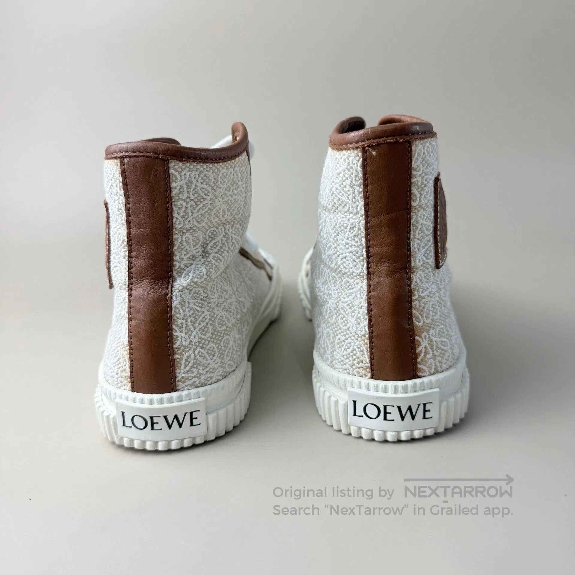 Loewe Loewe Logo Print High-Top Casual Shoes. Size US 4 / IT 34 - 3 Thumbnail