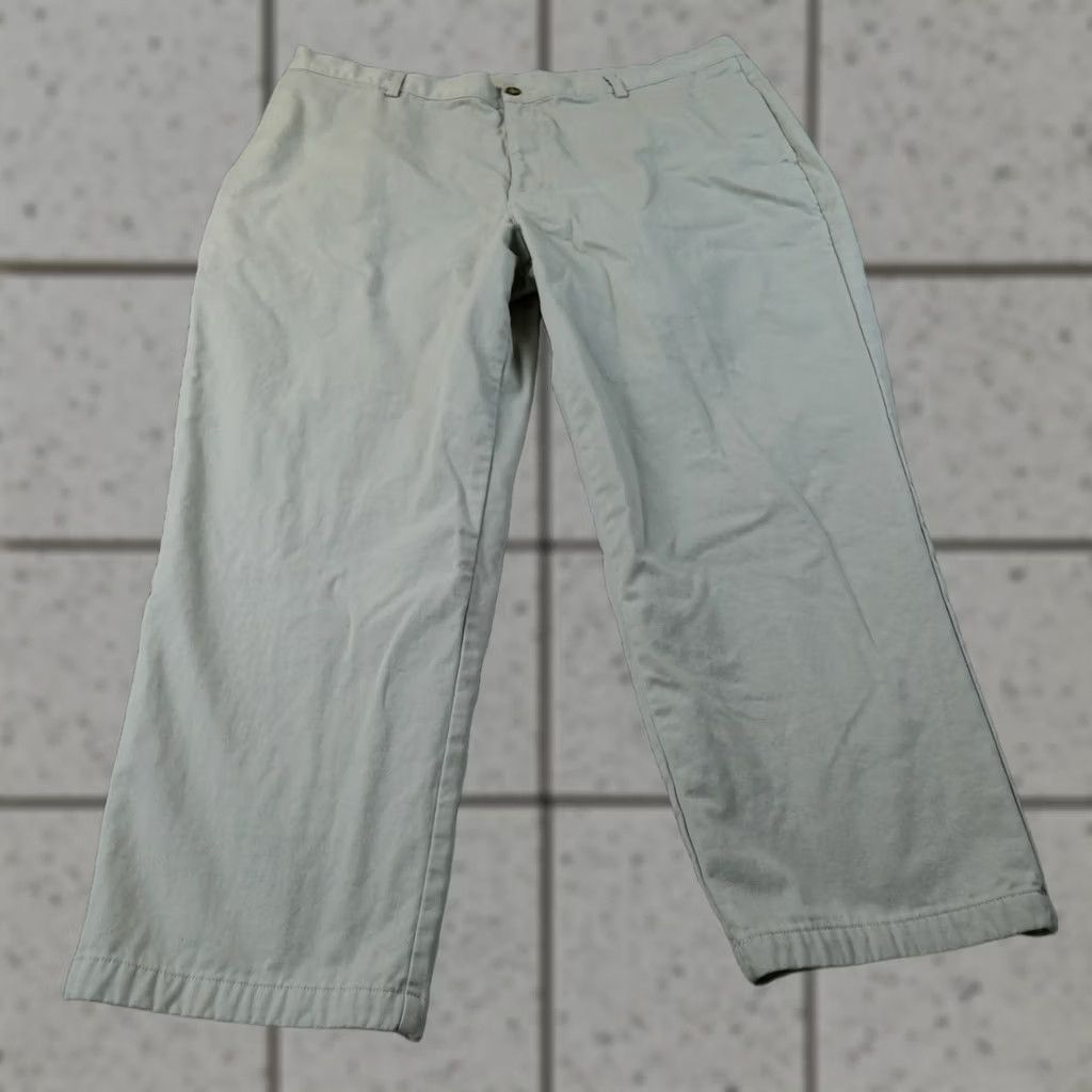 Vintage L.L. Bean Pants Mens 44X29 Beige Chino Trousers Flat Front Pockets Regular Size US 44 / EU 60 - 1 Thumbnail