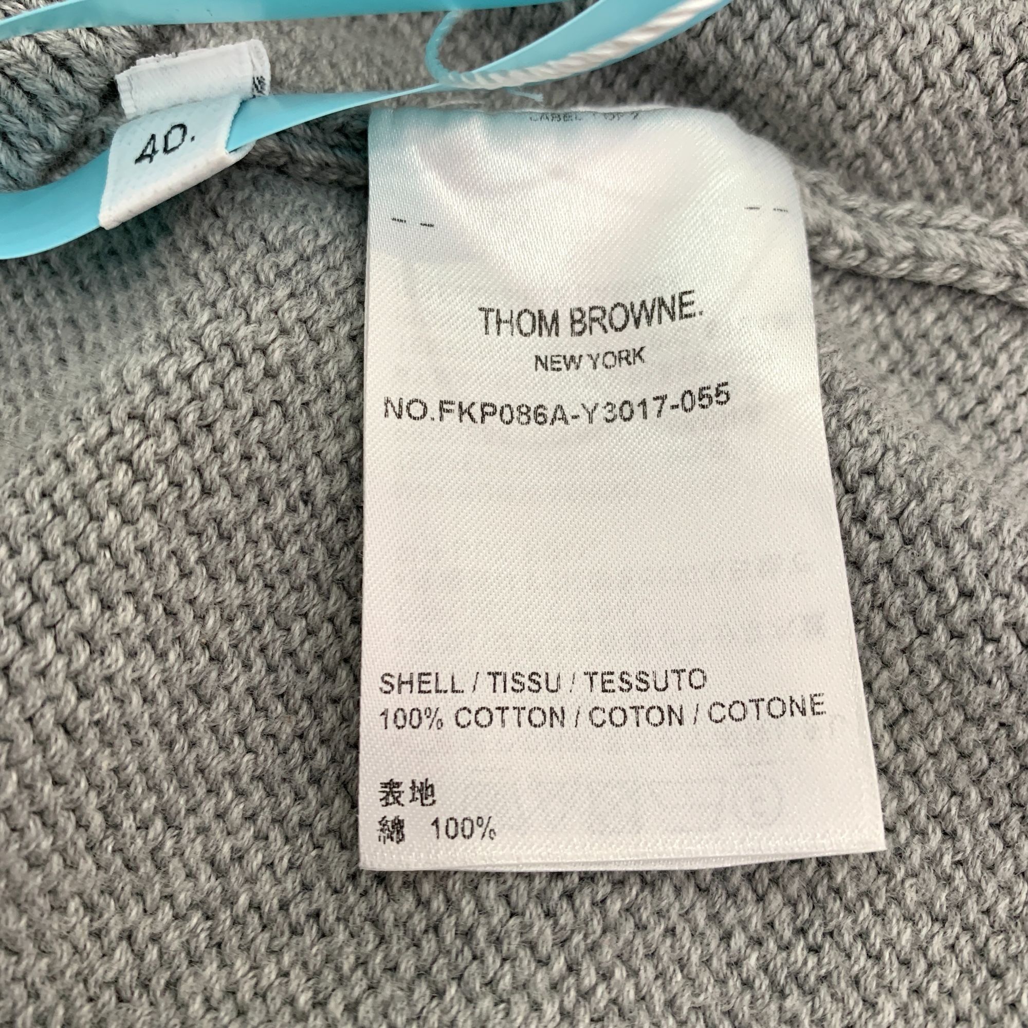 Thom Browne Thom Browne Grey Classic Four-Bar Cotton Knit Polo Shirt Sho Size S / US 4 / IT 40 - 2 Thumbnail