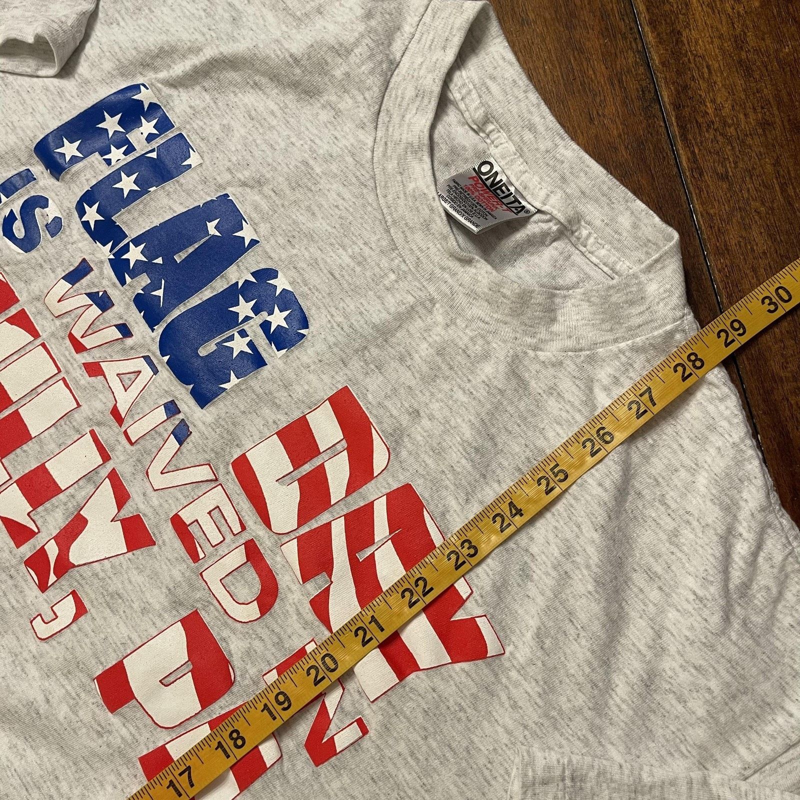Vintage Vtg Oneita Flag Day Shirt L Philly PA USA Patriotic 90s Size US L / EU 52-54 / 3 - 7 Thumbnail