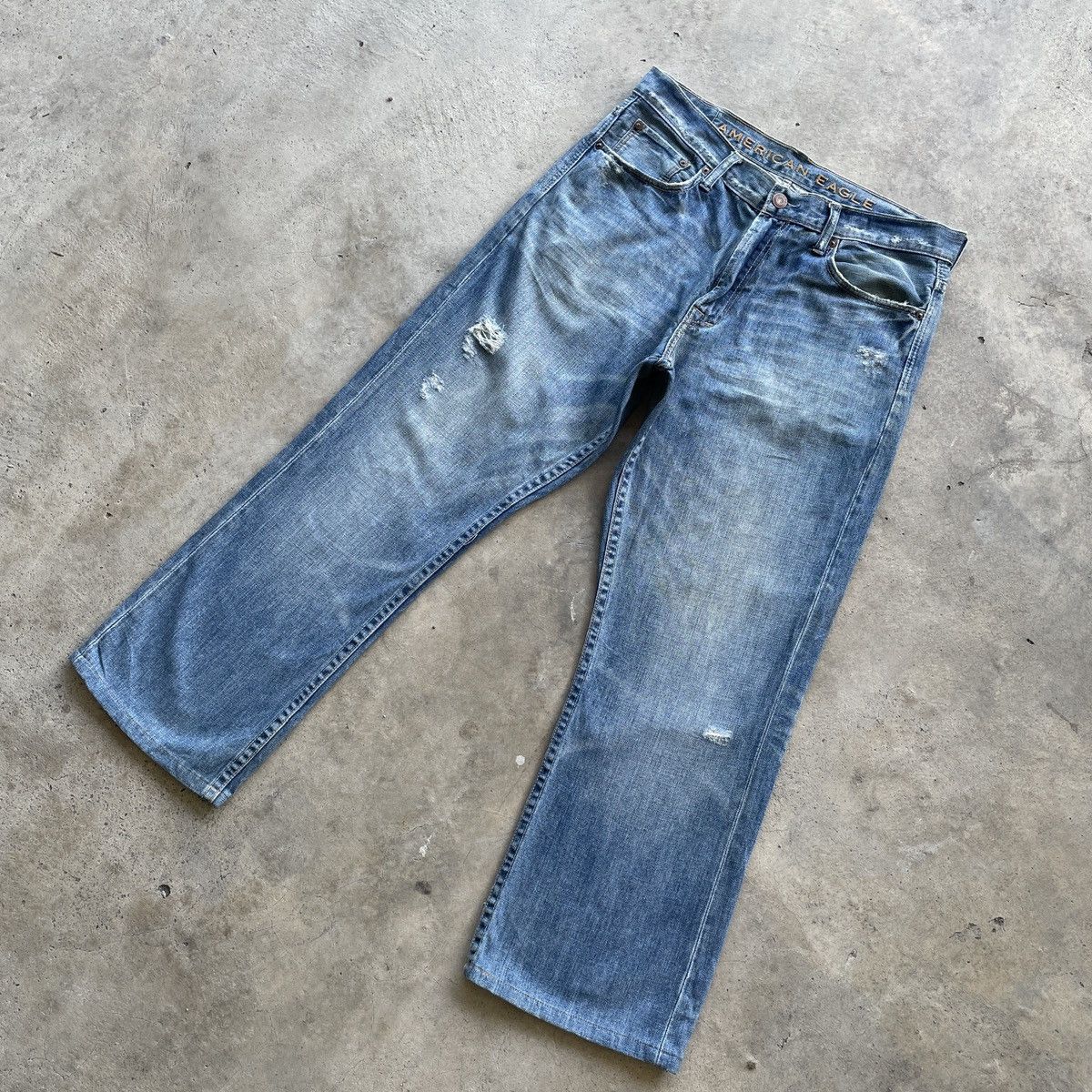 American Eagle Outfitters Vintage American Eagle Bootcut/Flare Jeans Faded Pants W34 Size US 34 / EU 50 - 2 Thumbnail