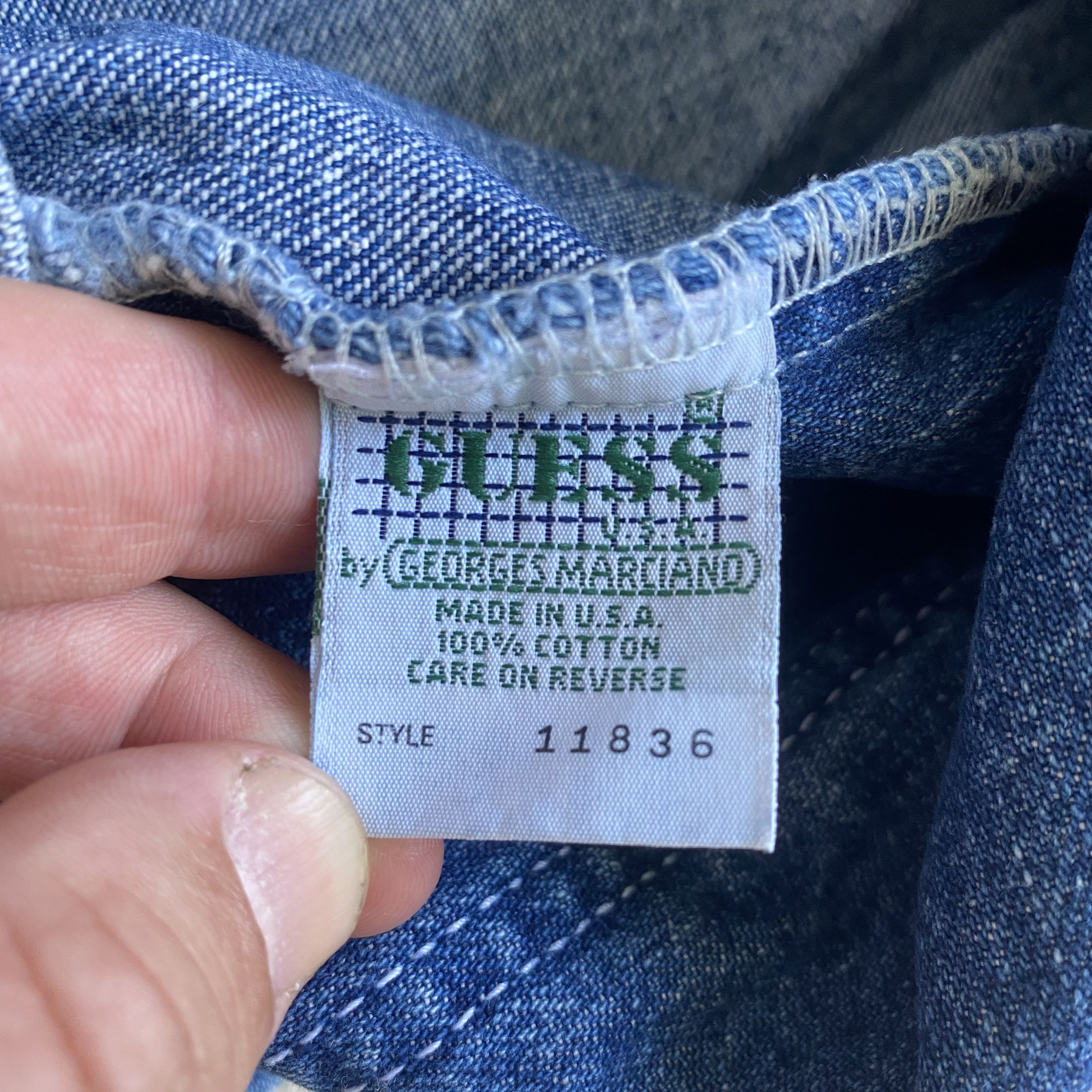 Guess Vintage 80-90s Guess Denim jacket Workers style. Made in USA Size US XL / EU 56 / 4 - 8 Thumbnail