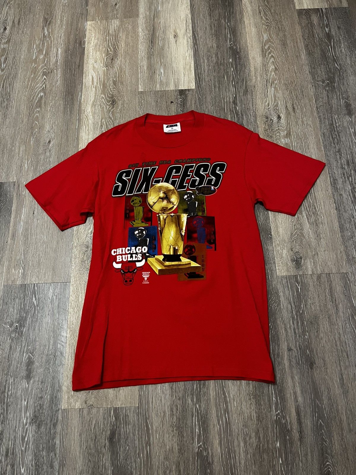 NBA 1998 Chicago Bulls 6X Champs T-Shirt Size US M / EU 48-50 / 2 - 1 Thumbnail