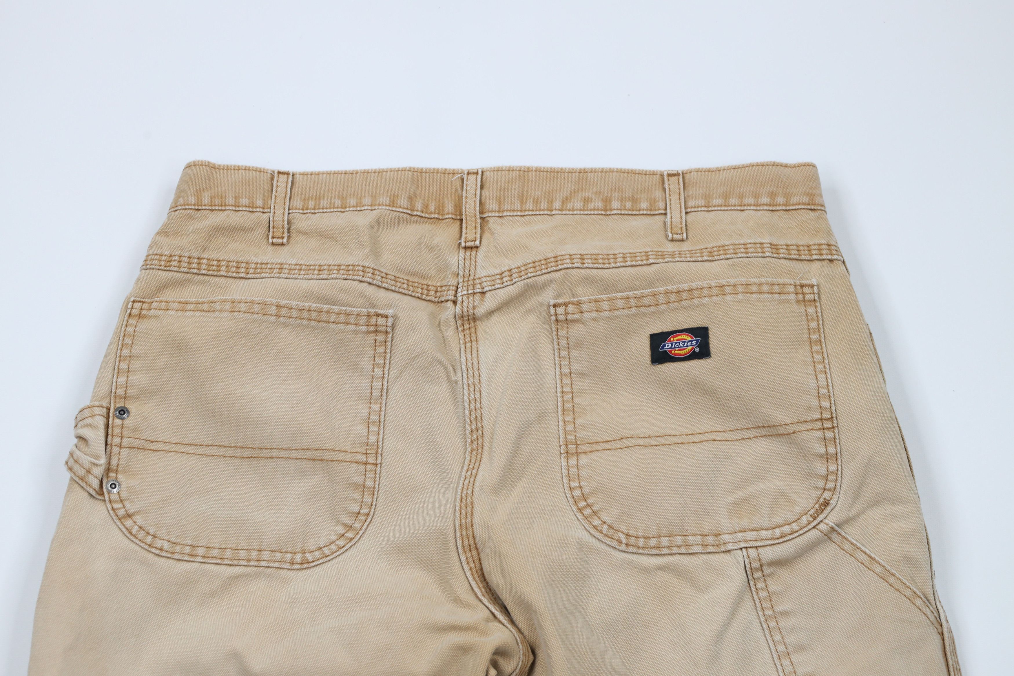 Dickies × Vintage Vintage Dickies Canvas Wide Leg Dungaree Work Pants Brown Size US 34 / EU 50 - 9 Thumbnail