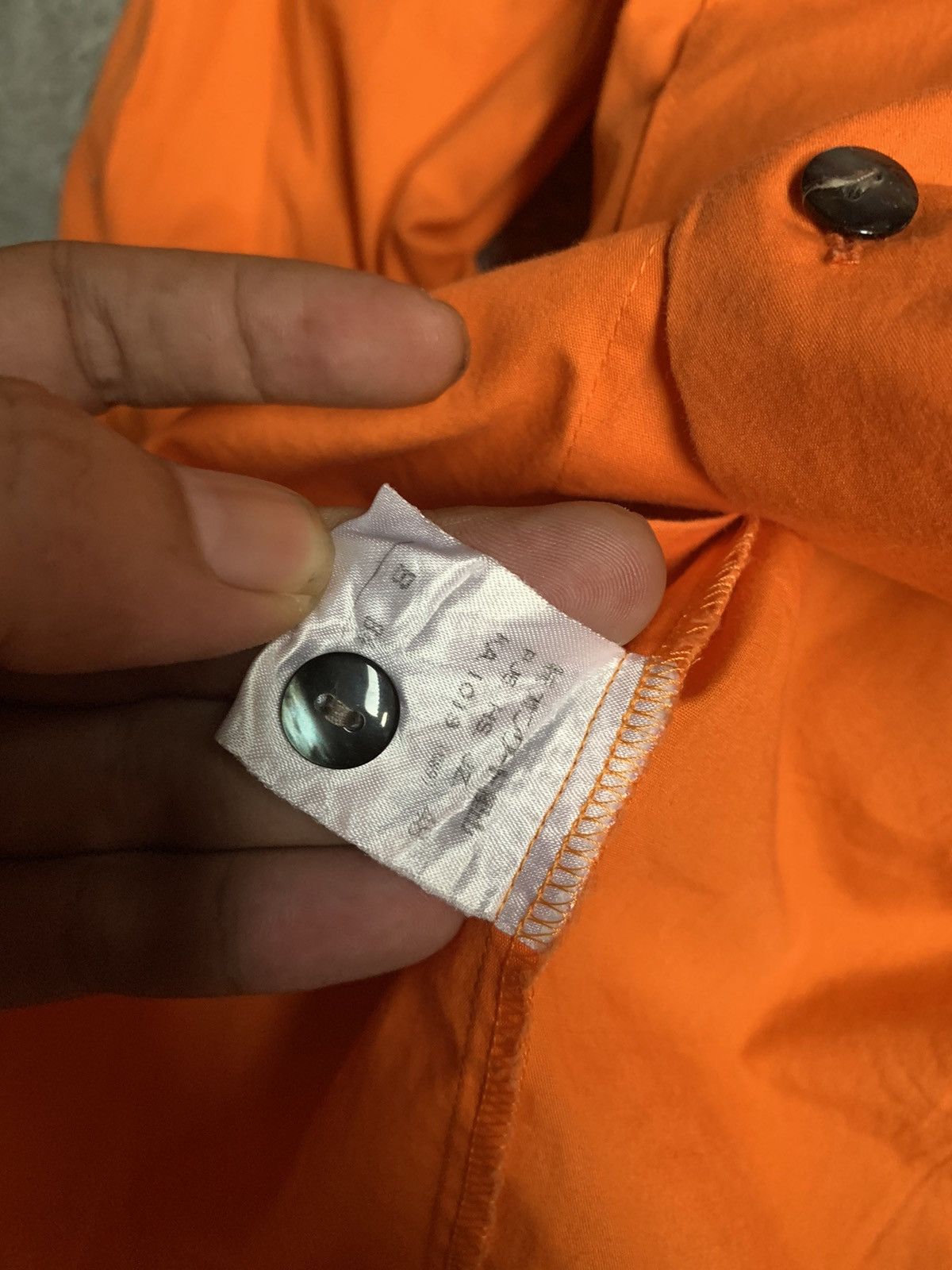Jean Paul Gaultier Vintage 90s Junior Gaultier Orange Button Shirt Size US M / EU 48-50 / 2 - 5 Thumbnail