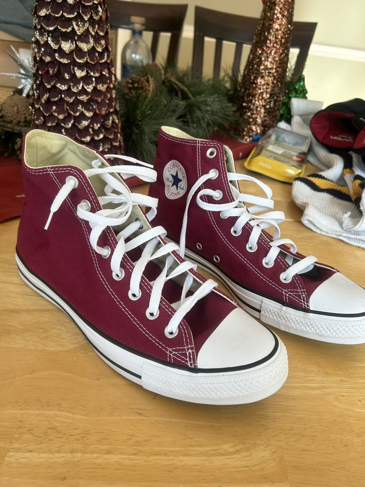 Maroon Converse Chuck Taylor All Star Canvas High-Top