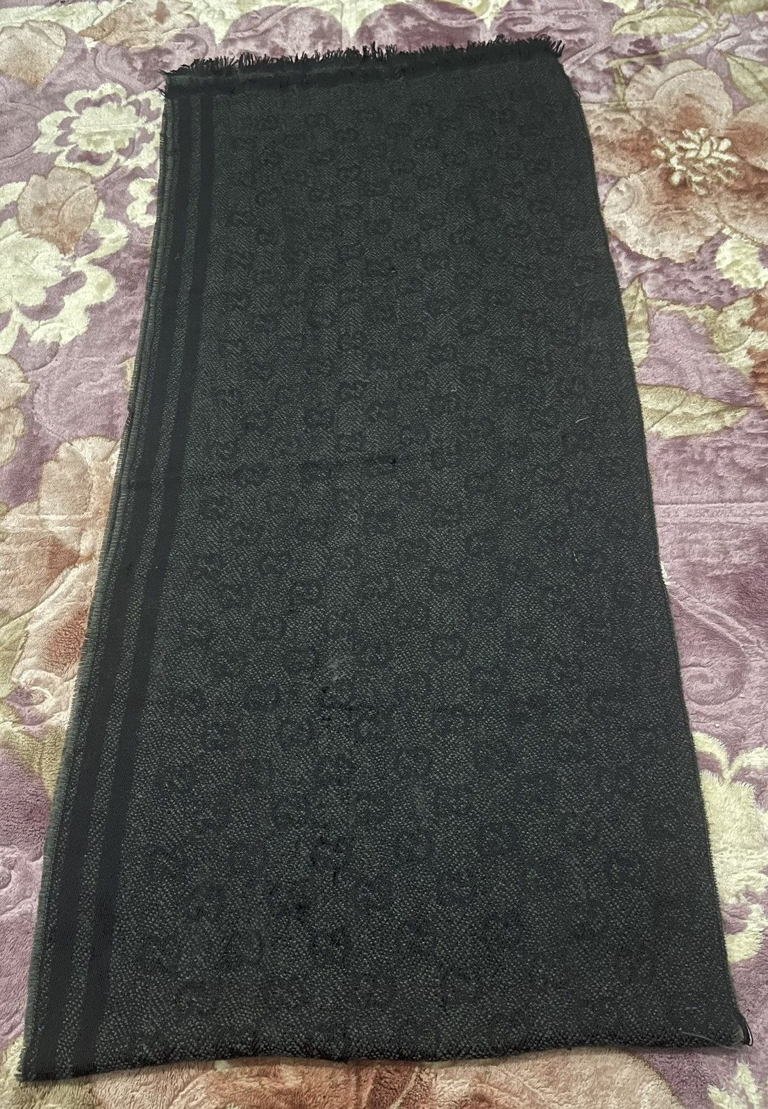 Gucci GUCCI MONOGRAM SCAF WOOL ITALY Size ONE SIZE - 3 Thumbnail