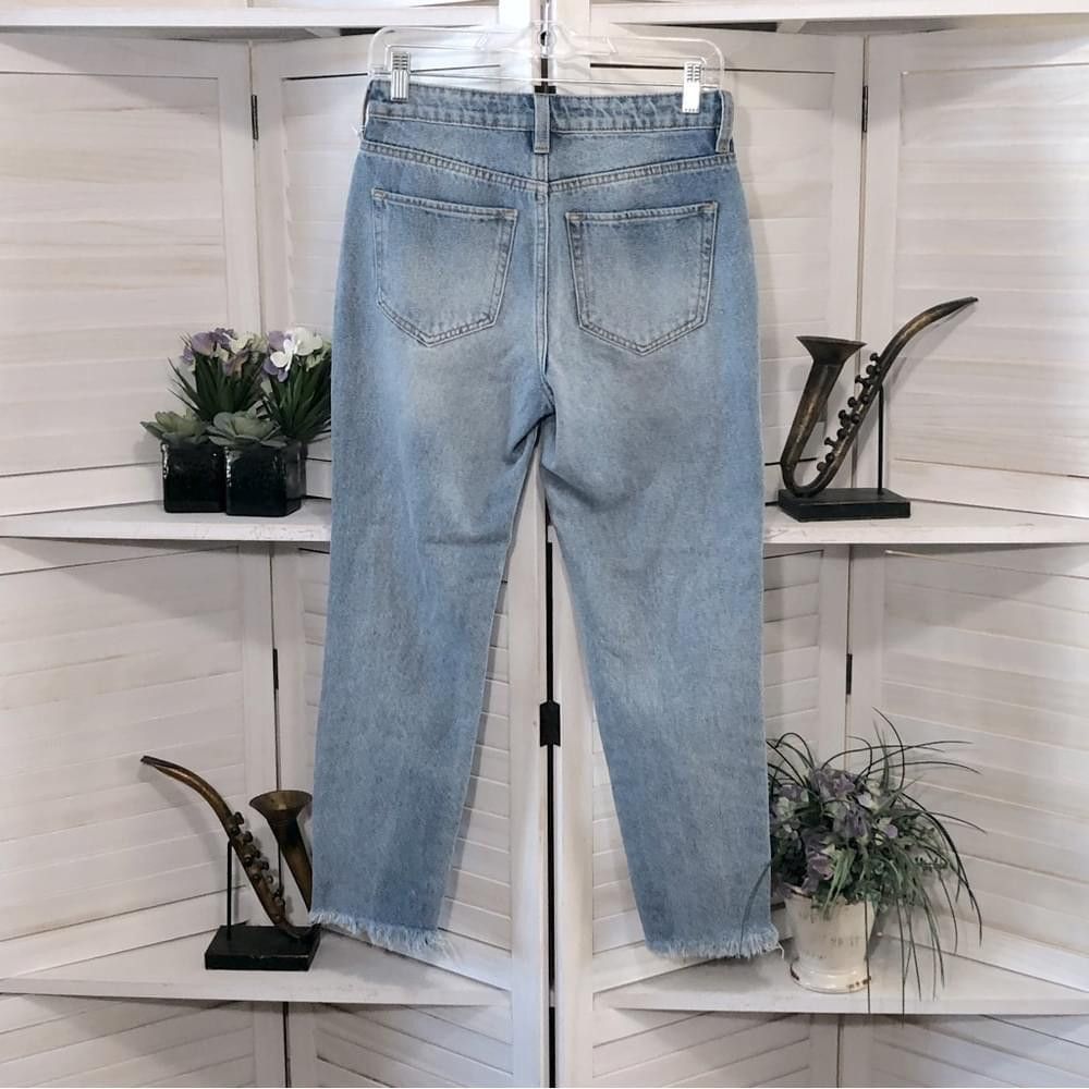 Other NWT light blue distressed high rise mom’s style jeans sz 24 Size 24" / US 00 / IT 34 - 2 Thumbnail