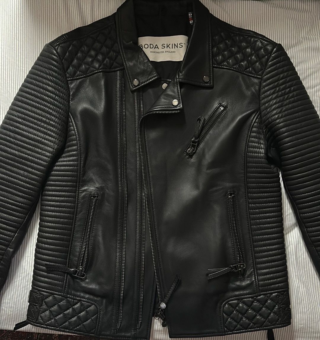 image of Boda Skins / Bodaskins Alexander 3.0 Leather Jacket in Black, Men's (Size Medium)