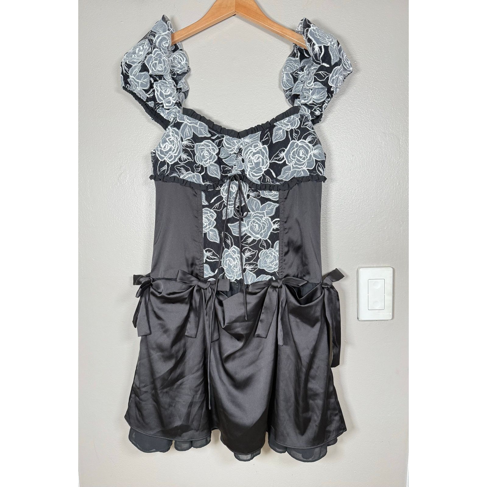 For Love & Lemons NWT For Love & Lemons Hadlee Embroidered Corset Mini Dress S Size S / US 4 / IT 40 - 2 Thumbnail