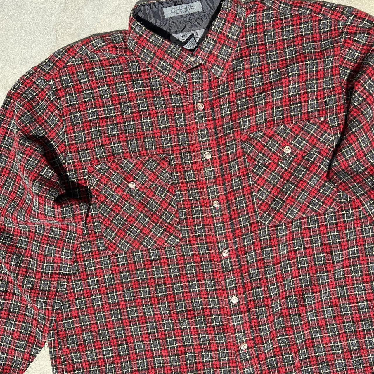 Vintage Vintage 90s Woven Plaid Work Shirt Size US XL / EU 56 / 4 - 4 Thumbnail