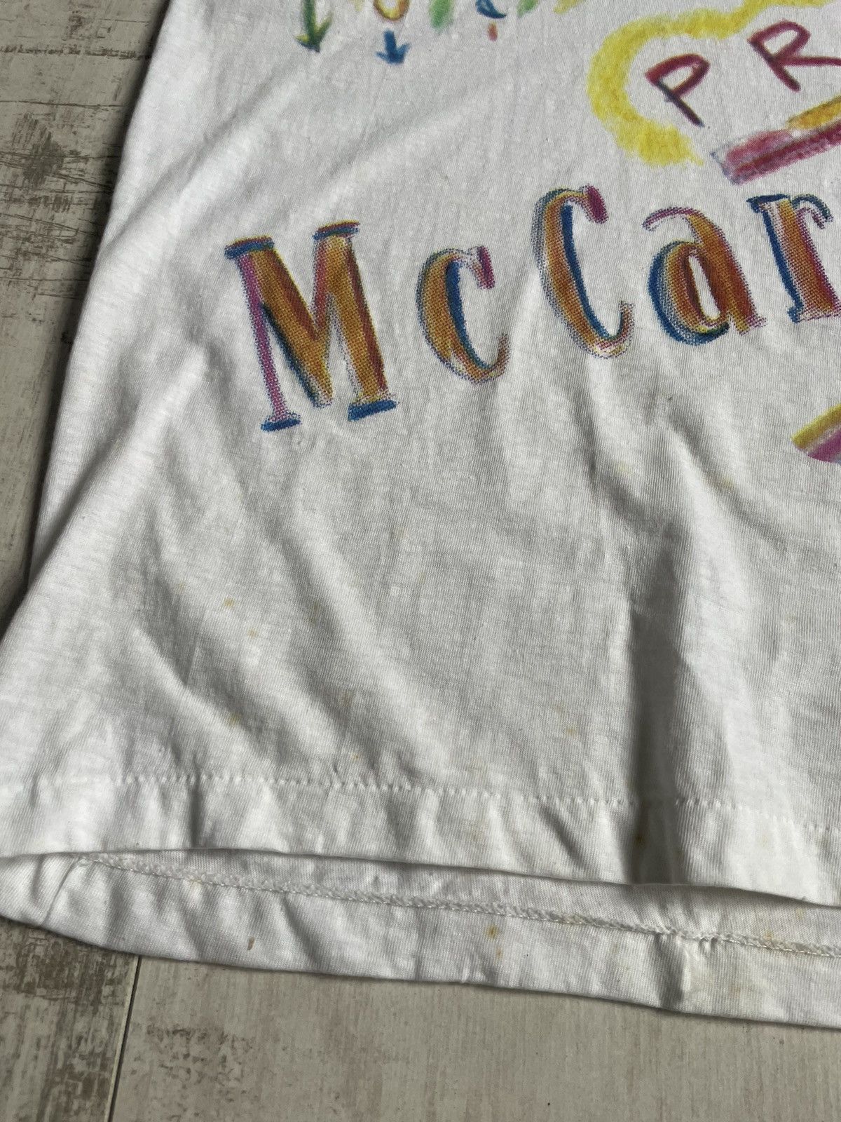 Vintage Vintage 1986 Paul McCartney “Press to Play” Rock T-Shirt Size US XXL / EU 58 / 5 - 6 Thumbnail