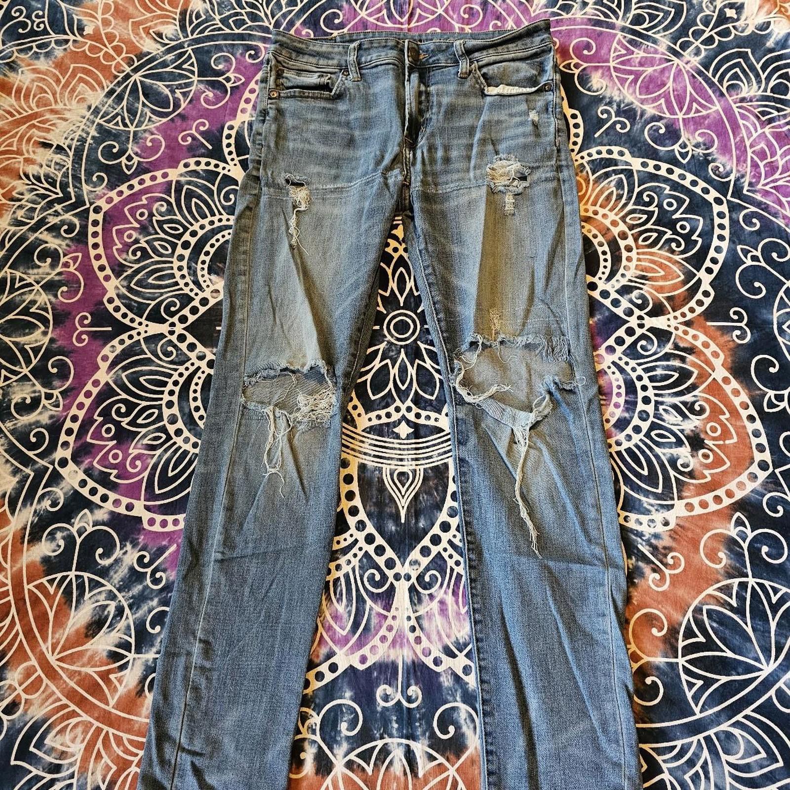 American Eagle Outfitters American Eagle Outfitters Men's Blue Jeans Size US 32 / EU 48 - 1 Thumbnail