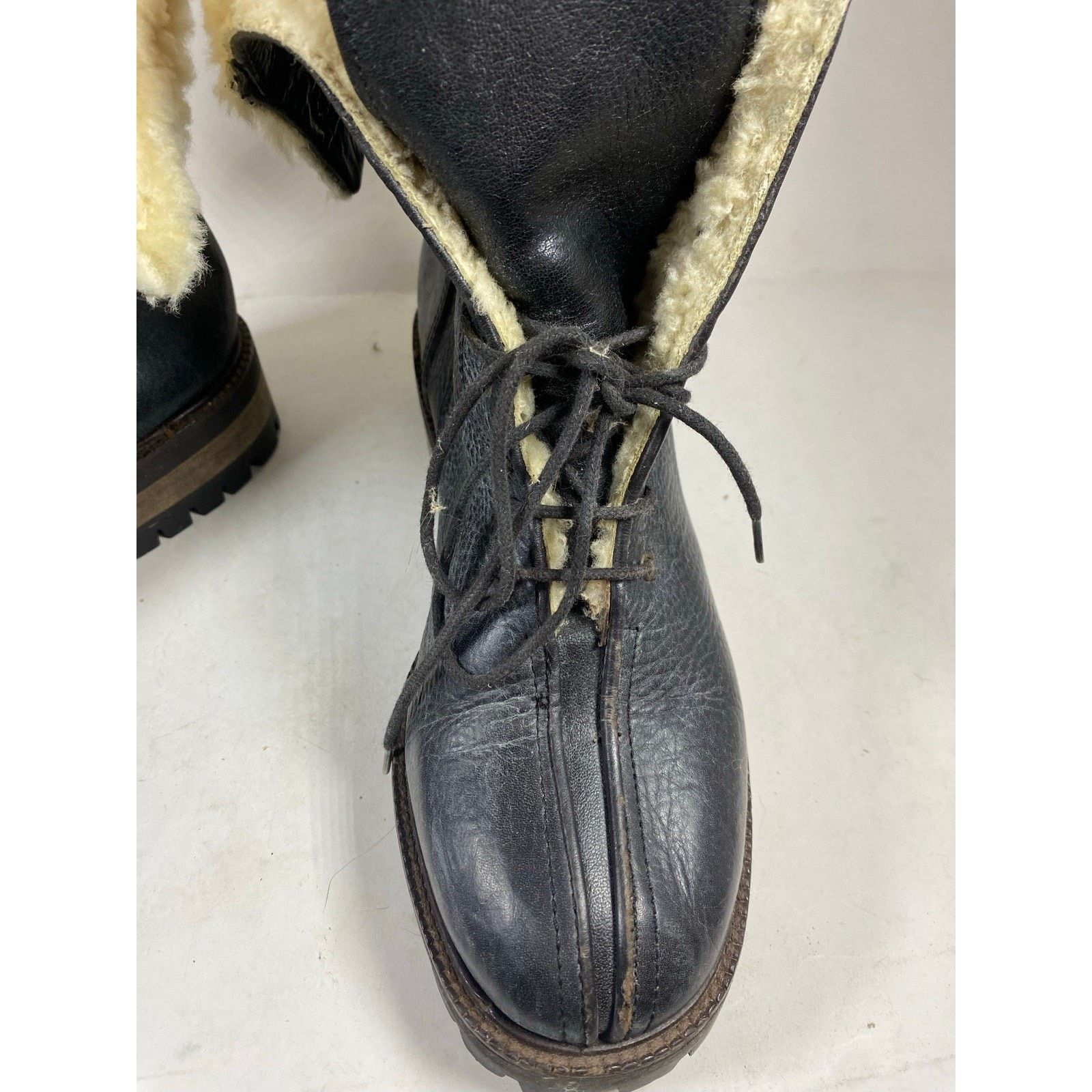 Coach Coach Leather Fur Sherling Boots Black Women's 9 Size US 9 / IT 39 - 5 Thumbnail