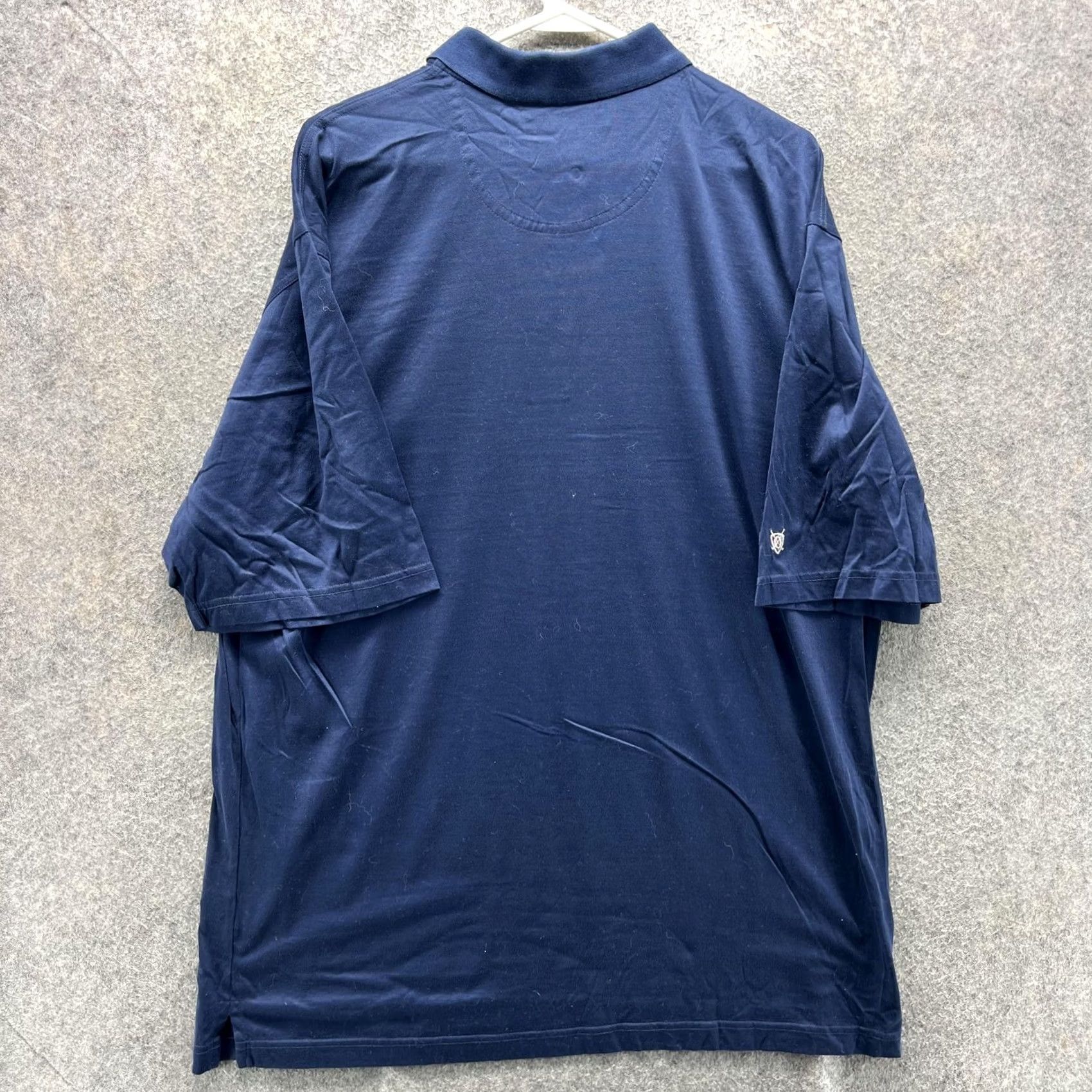 Vintage Oxford Golf Polo Shirt Mens L Blue Solid Mercerized Cotton Golf Casual Polo Shirt Mens L Blue Solid Size US L / EU 52-54 / 3 - 6 Thumbnail