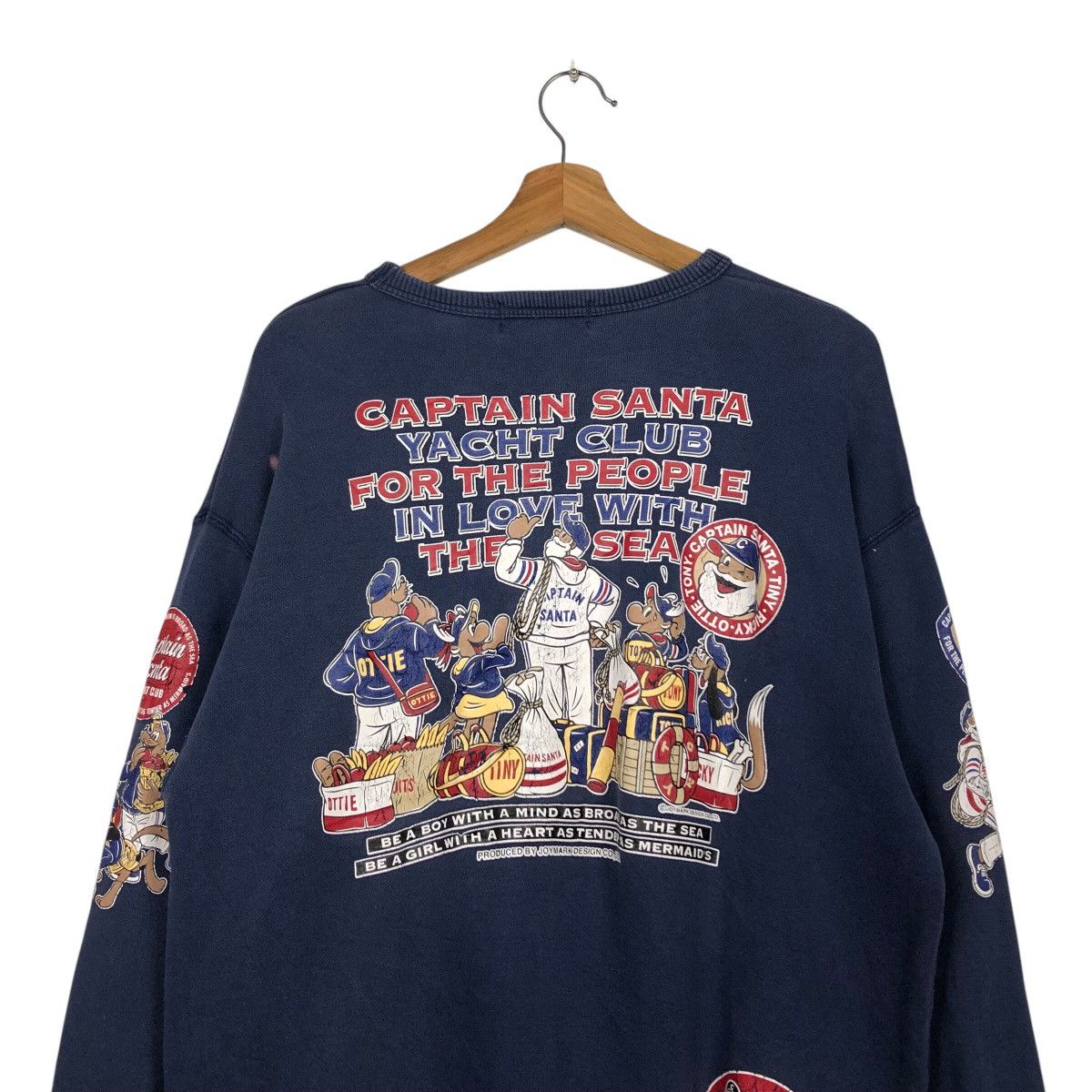 Cartoon Network × Japanese Brand × Vintage 📌Vintage Sweatshirt Captain Santa Big Logo Overprint Size US L / EU 52-54 / 3 - 10 Thumbnail