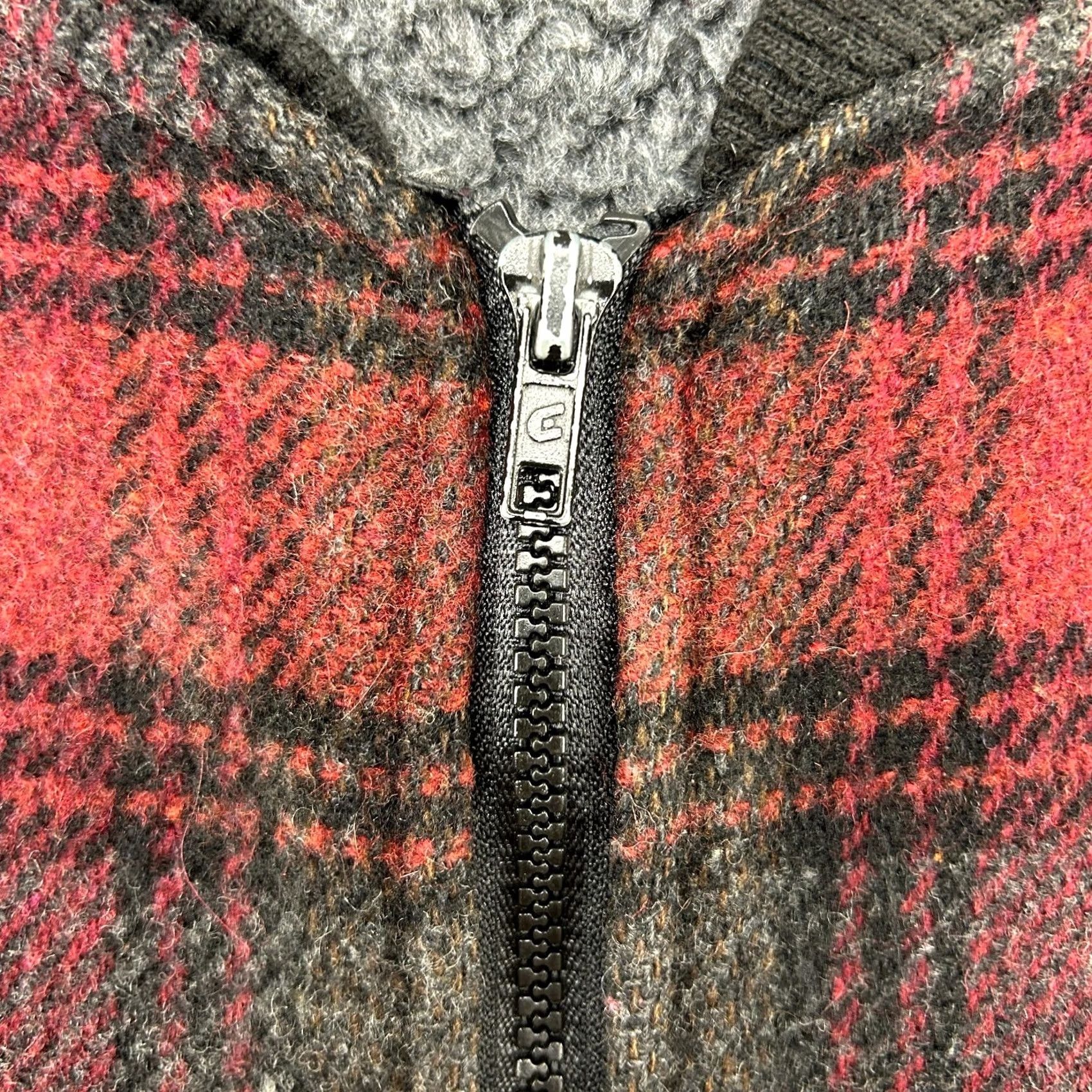 Vintage VINTAGE cODET Vest Mens XL Red Black Full Zip Wool Fleece Lined Plaid 90s Size US XL / EU 56 / 4 - 3 Thumbnail