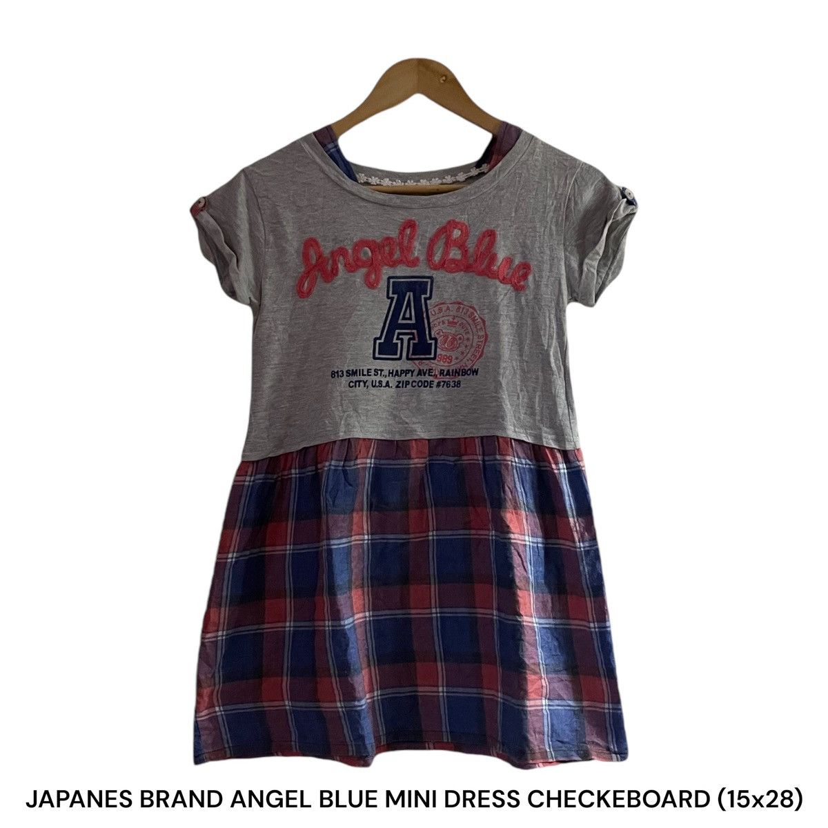 Angel Blue Cute Mini Collection Angel Blue Mini Dress Checkeboard Size S / US 4 / IT 40 - 1 Thumbnail