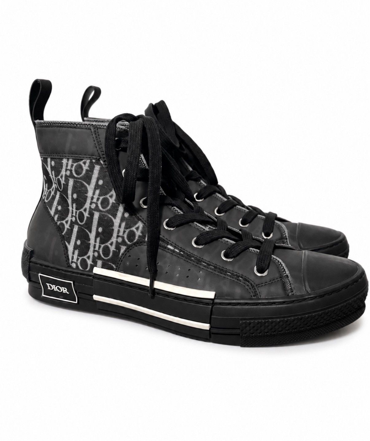 Size 8 - Dior B23 High Black Oblique