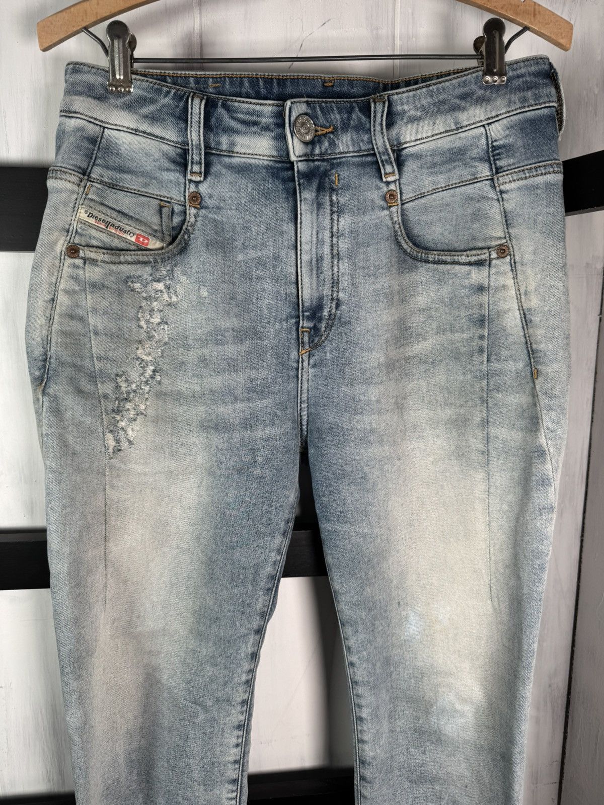 Diesel Diesel D-FAYZA JOGG Stretch Cotton LIGHT Blue Skinny Jeans Size 30" / US 8 / IT 44 - 2 Thumbnail