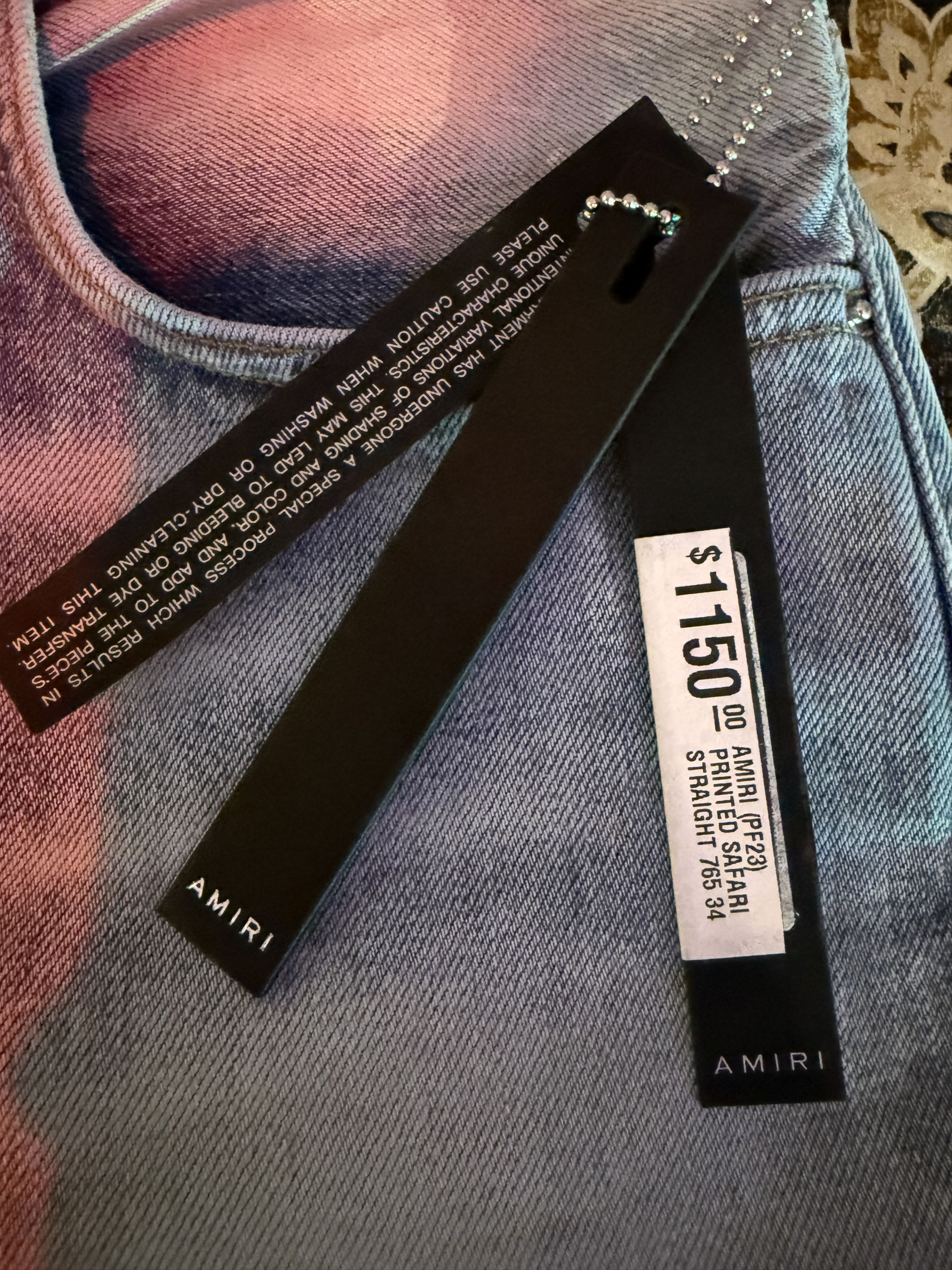 Amiri AMIRI Printed Safari Edition from PF23 collection. Size US 34 / EU 50 - 3 Thumbnail