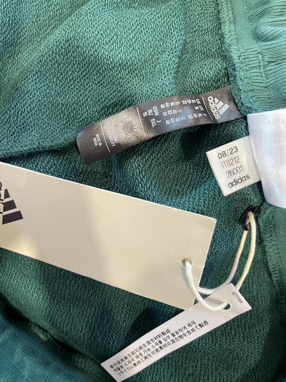 Adidas Adidas Green Jogger Sweatpants with Embroidered Logo and P.O Size 40" / US 18 - 5 Thumbnail