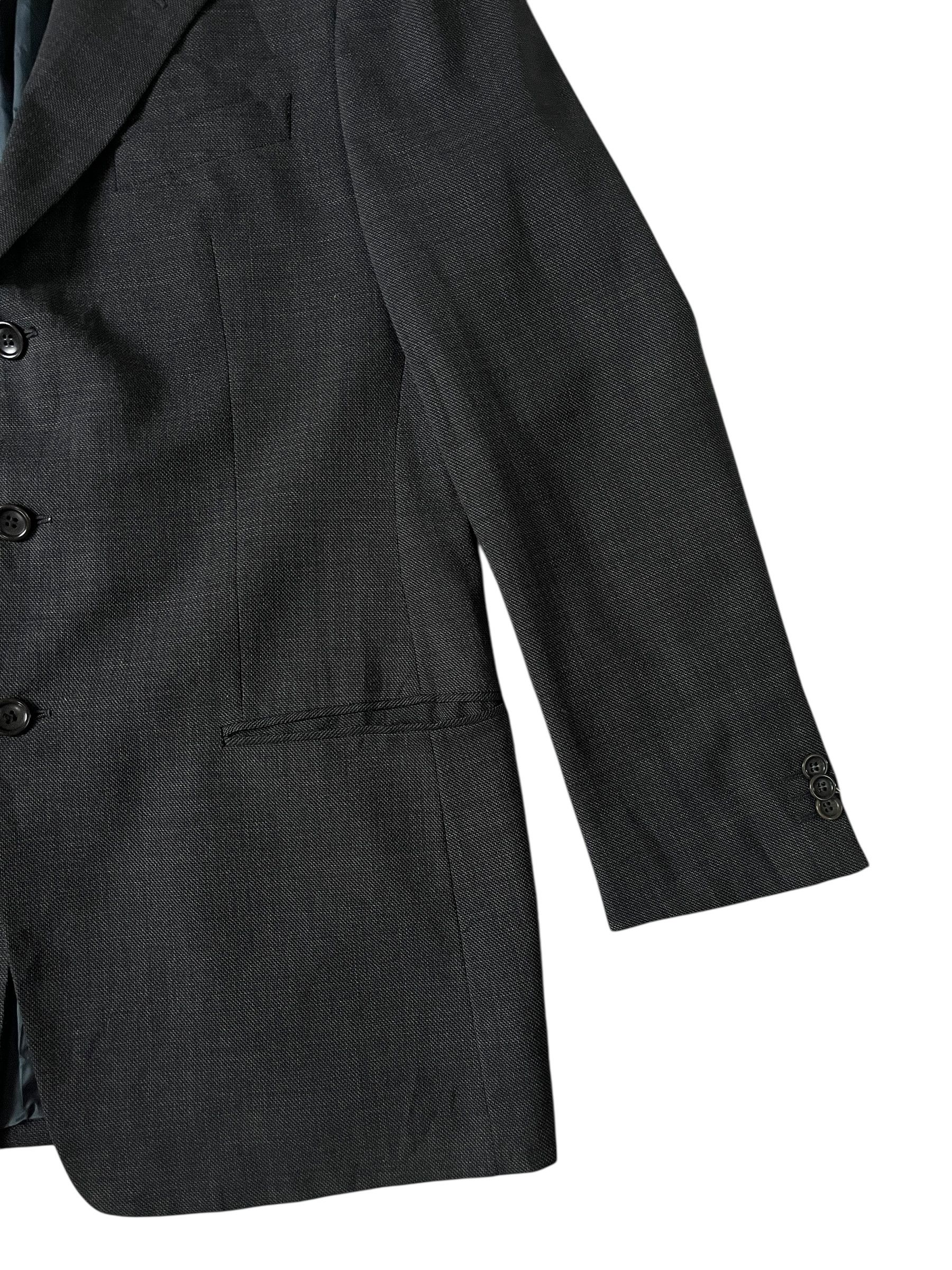 Armani Collezioni Armani Wool Blazer Grey Made in Italy Size 50R - 5 Thumbnail