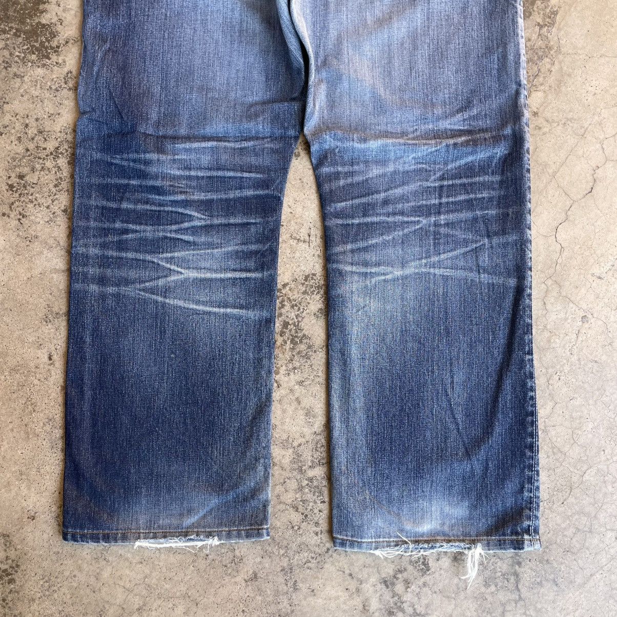 Gap 🔥Vintage GAP Stoned Washed Ripped Distress Denim Jeans Size US 39 - 6 Thumbnail
