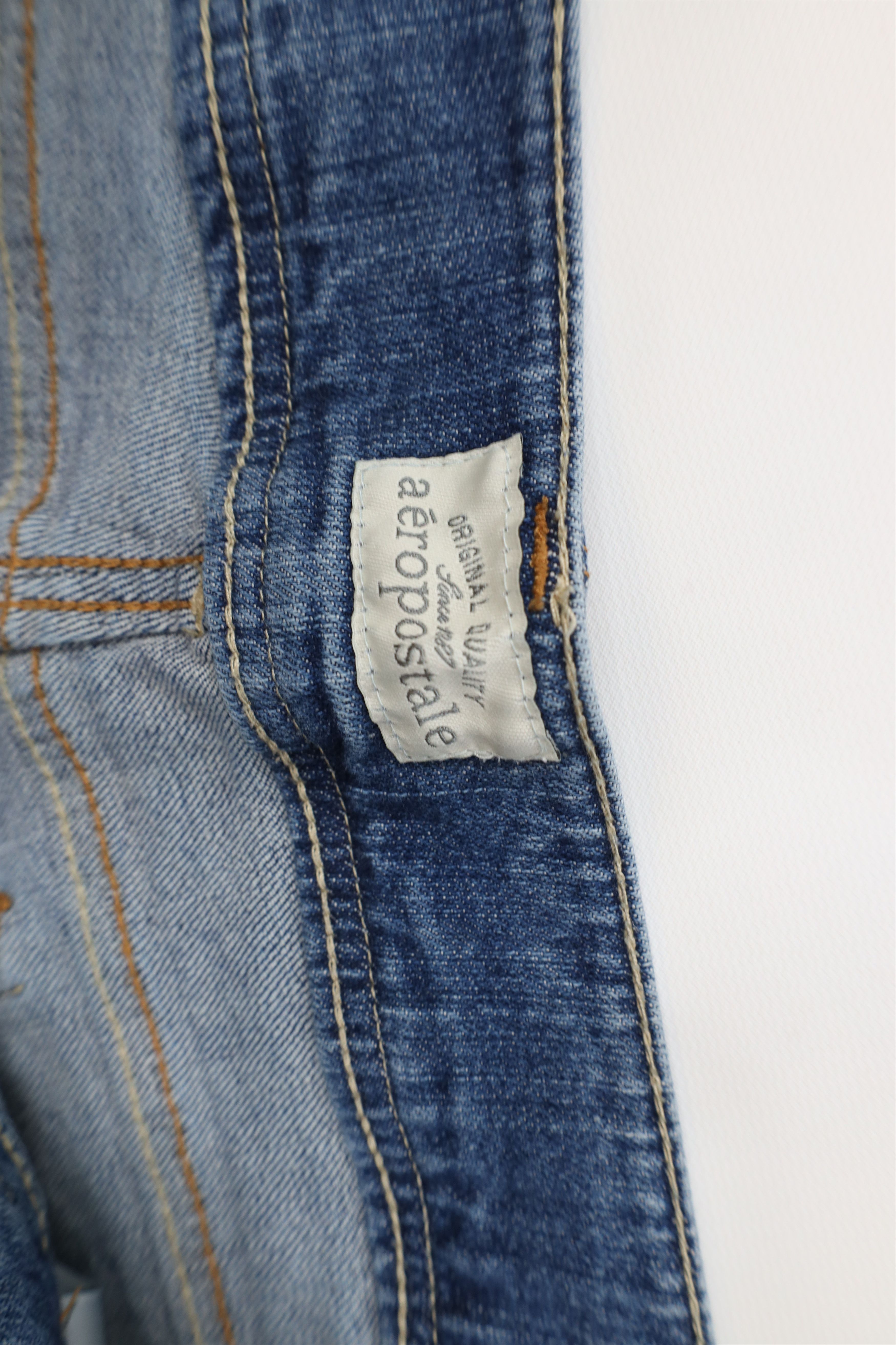 Aeropostale Vintage Y2K Aeropostale Faded Babydoll Flared Wide Leg Jeans Size 38" / US 16 / IT 52 - 7 Thumbnail