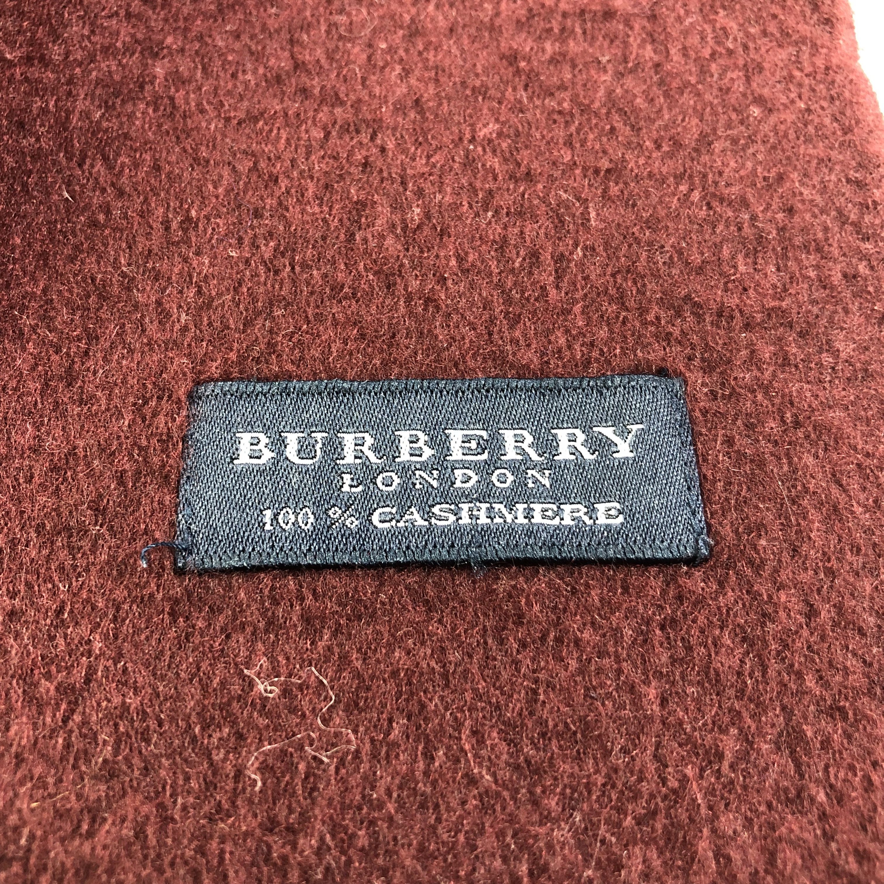 Burberry Burberry Plain Cashmere Scarf Muffler V1379 Size ONE SIZE - 5 Thumbnail