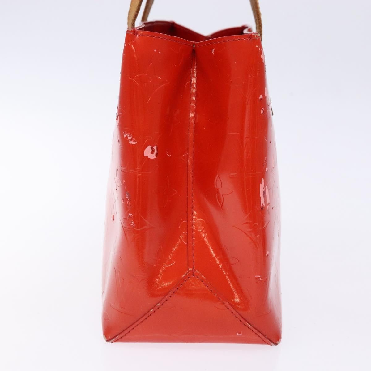 Louis Vuitton LOUIS VUITTON Monogram Vernis Reade PM Hand Bag Red Rouge Size ONE SIZE - 4 Thumbnail