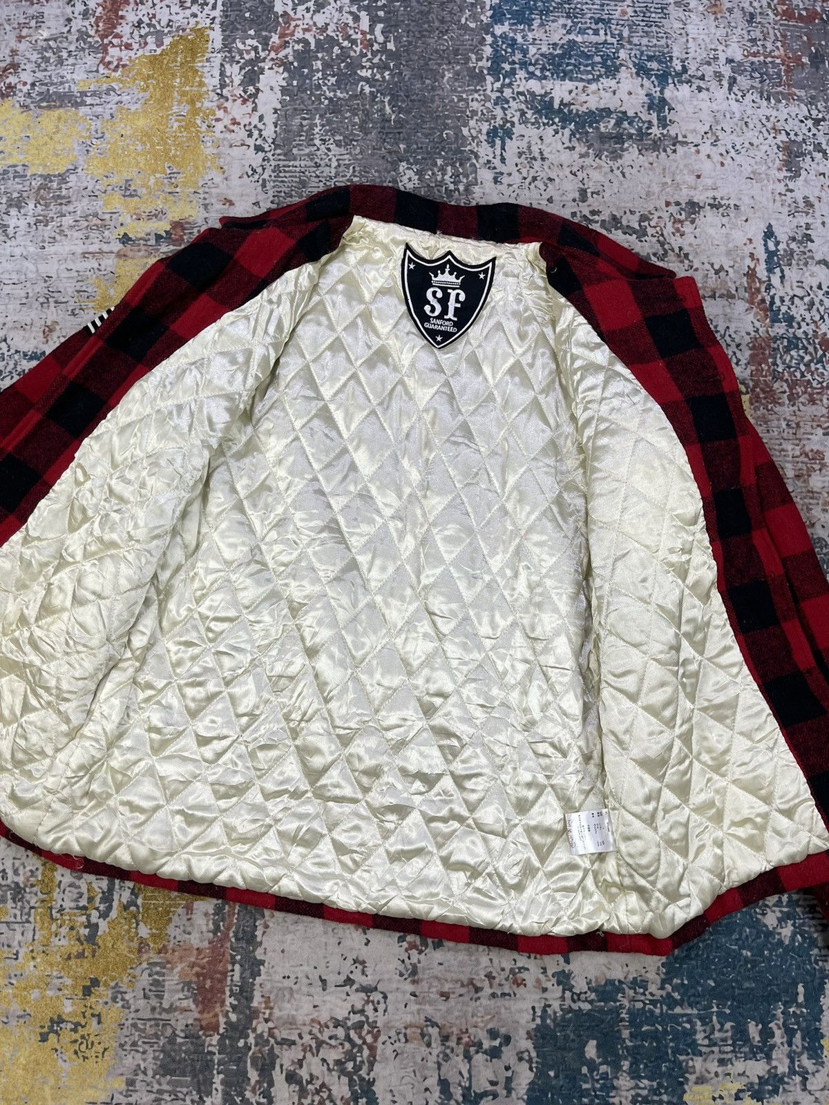Japanese Brand SF Sanford Guaranteed Red Checkered Plaid Jacket Size US S / EU 44-46 / 1 - 9 Thumbnail